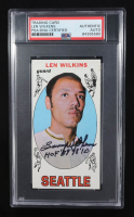 Len Wilkens Signed 1969-70 Topps #44 "HOF '89 '98 '10" (PSA Authentic) at PristineAuction.com