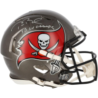 Tom Brady Signed Buccaneers Full-Size Authentic On-Field Speed Helmet Inscribed "SB LV Champs" (Fanatics) at PristineAuction.com