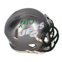 Aaron Rodgers Signed Jets Flash Alternate Speed Mini Helmet (Fanatics) at PristineAuction.com