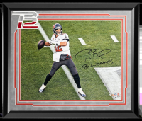 Tom Brady Signed Buccaneers Custom Framed Photo Inscribed "SB LV Champs" (Fanatics) at PristineAuction.com