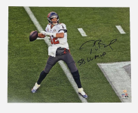 Tom Brady Signed Buccaneers 16x20 Photo Inscribed "SB LV MVP" (Fanatics) at PristineAuction.com
