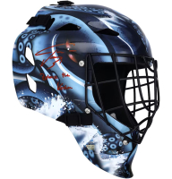 Philipp Grubauer Signed Kraken Full-Size Goalie Mask Inscribed "Release The Kraken" (Fanatics) at PristineAuction.com