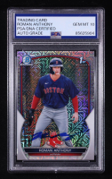 Roman Anthony Signed 2023 Bowman Chrome Mega Box Prospects #BCP71 RC (PSA Authentic | Auto 10) at PristineAuction.com
