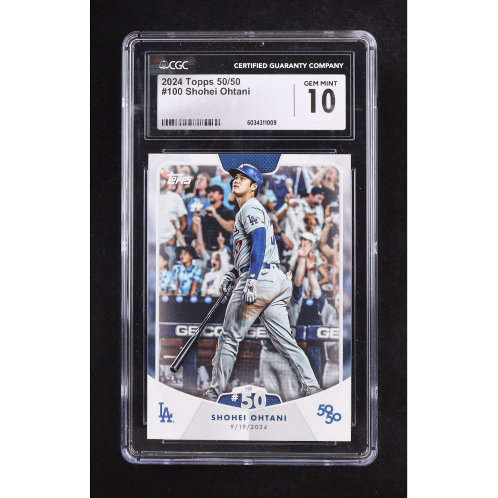 Shohei Ohtani 2024 Topps 50/50 #100 (CGC 10) at PristineAuction.com