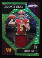 Jayden Daniels 2024 Panini Prizm Rookie Gear Neon Green Pulsar #2 RC at PristineAuction.com