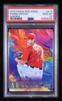 Shohei Ohtani 2018 Diamond Kings Aurora #10 RC (PSA 10) at PristineAuction.com