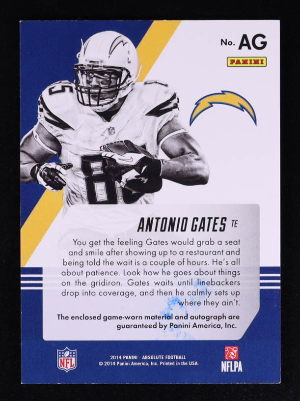 Antonio Gates 2014 Absolute Tools of the Trade Signatures #TTSAG #2/25 at PristineAuction.com Antonio Gates 2014 Absolute Tools of the Trade Signatures #TTSAG #2/25 at PristineAuction.com
