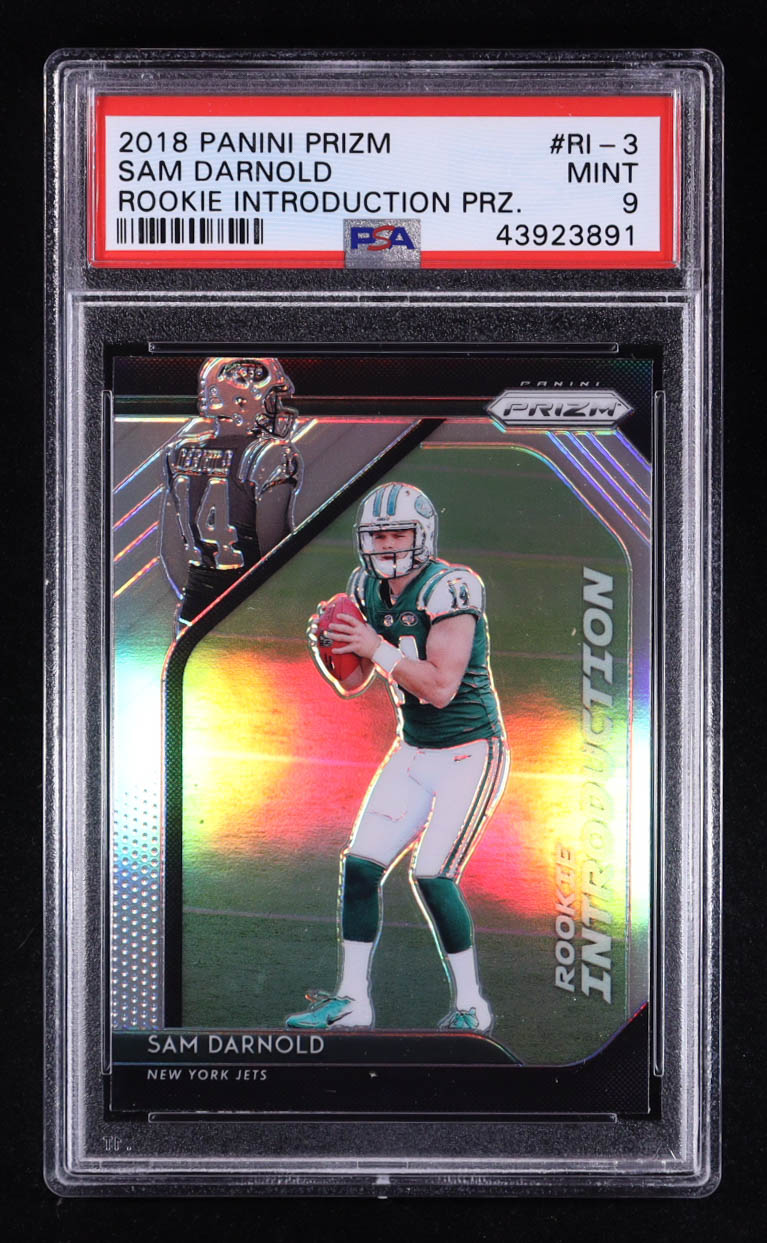 Sam Darnold 2018 Panini Prizm Rookie Introduction Prizm #3 RC (PSA 9) at PristineAuction.com Sam Darnold 2018 Panini Prizm Rookie Introduction Prizm #3 RC (PSA 9) at PristineAuction.com