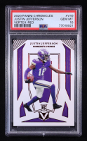 Justin Jefferson 2020 Panini Vertex Red #10 #026/199 RC (PSA 10) at PristineAuction.com