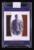 Steve McQueen 2025 Keepsake Edition Masterful Relics #131 #01/50 at PristineAuction.com