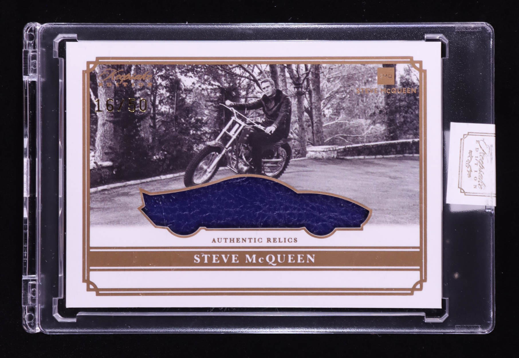 Steve McQueen 2025 Keepsake Edition Authentic Relic #149 #16/50 at PristineAuction.com Steve McQueen 2025 Keepsake Edition Authentic Relic #149 #16/50 at PristineAuction.com
