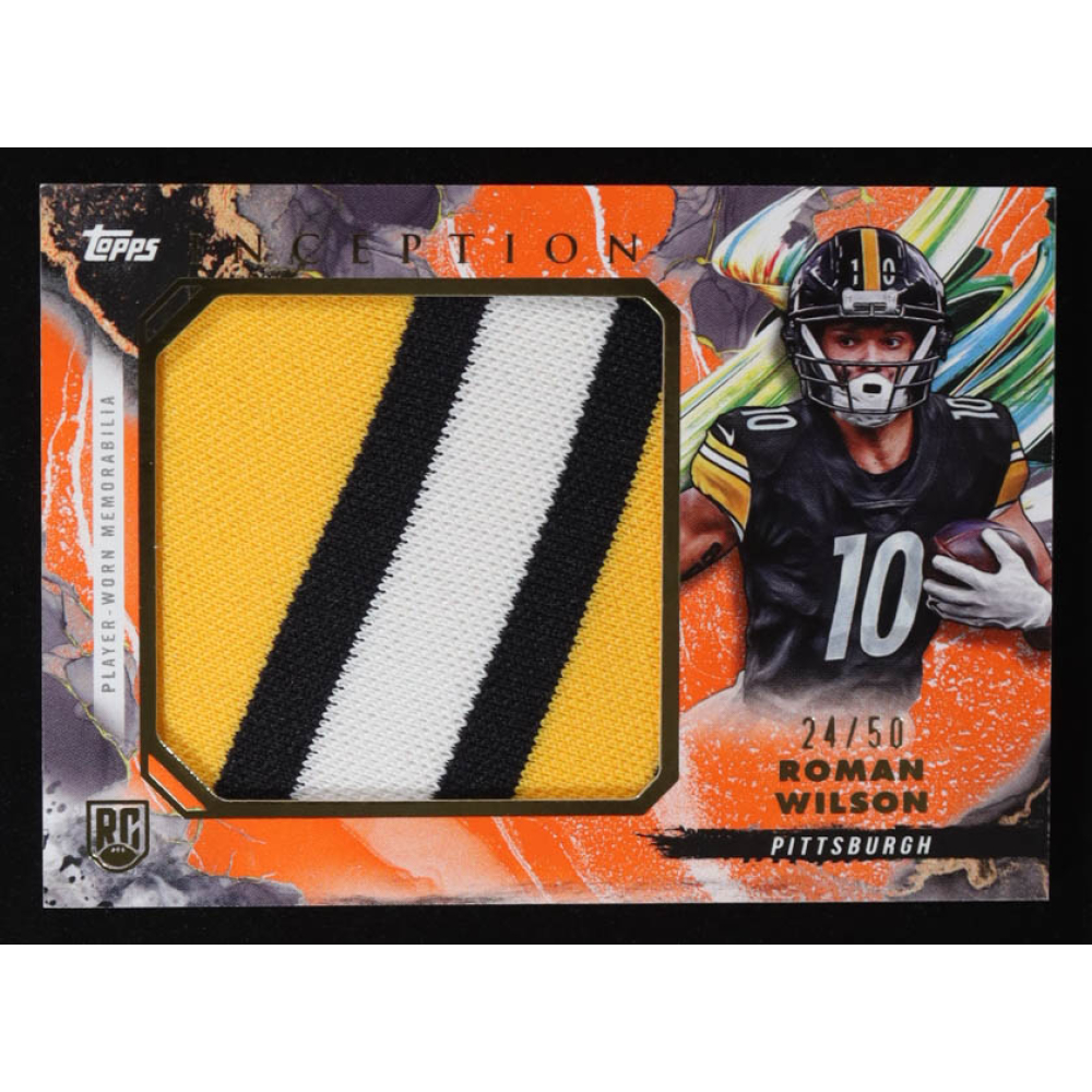 Roman Wilson 2024 Topps Inception Rookie Jumbo Relics Orange #RJRRW RC #24/50 at PristineAuction.com