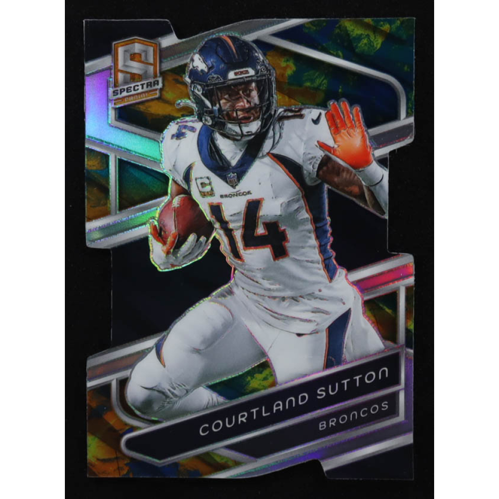 Courtland Sutton 2024 Panini Spectra Universal Die Cut #36 #8/10 at PristineAuction.com