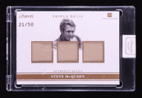 Steve McQueen 2025 Keepsake Edition Authentic Triple Relic #161 #21/50 at PristineAuction.com