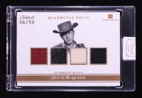 Steve McQueen 2025 Keepsake Edition Quadruple Relic #177 #06/50 at PristineAuction.com