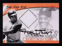 Willie Mays 2001 Fleer Genuine Names Of The Game Jsy #18 at PristineAuction.com