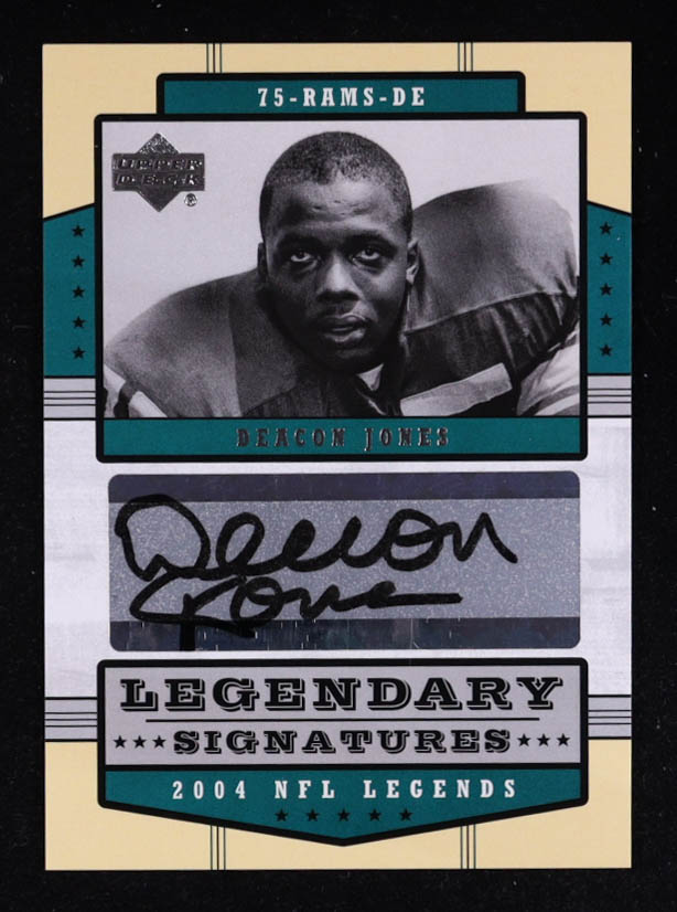 Deacon Jones 2004 Upper Deck Legends Legendary Signatures SP #LSDJ at PristineAuction.com Deacon Jones 2004 Upper Deck Legends Legendary Signatures SP #LSDJ at PristineAuction.com