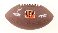 Chad Johnson Signed Bengals Logo NFL Football (Schwartz) at PristineAuction.com