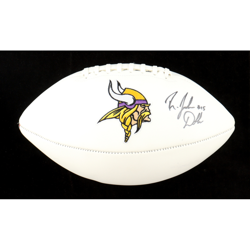 Joshua Dobbs Signed Vikings Logo Football (JSA & PIA) at PristineAuction.com
