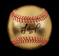 Jose Altuve Signed OML Gold Leather Baseball (Beckett) at PristineAuction.com