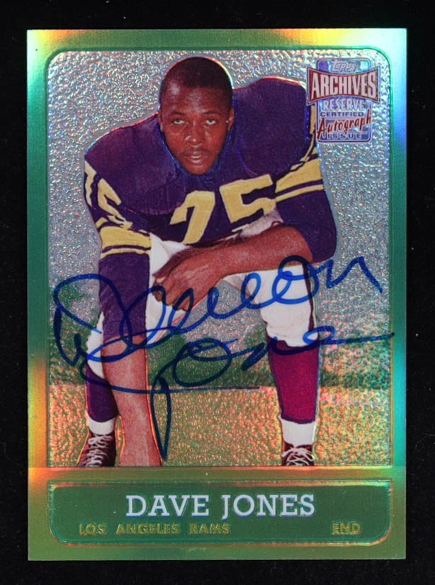 Jones Deacon 2001 Topps Archives Reserve Certified Autograph Emerald Refractor Rookie Reprint #44 at PristineAuction.com Jones Deacon 2001 Topps Archives Reserve Certified Autograph Emerald Refractor Rookie Reprint #44 at PristineAuction.com