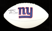 Tommy DeVito Signed Giants Logo Football (Beckett) at PristineAuction.com