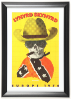 1974 Lynyrd Skynyrd Custom Framed Concert Poster at PristineAuction.com