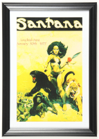 1977 Santana Custom Framed Concert Poster at PristineAuction.com