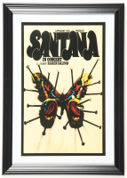 1971 Santana Custom Framed Concert Poster at PristineAuction.com