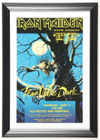 1992 Iron Maiden Custom Framed Concert Poster at PristineAuction.com