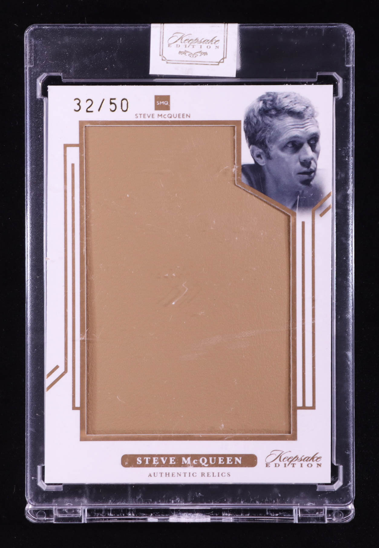 Steve McQueen 2025 Keepsake Edition Authentic Relics #127 #32/50 at PristineAuction.com Steve McQueen 2025 Keepsake Edition Authentic Relics #127 #32/50 at PristineAuction.com