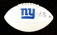 Dexter Lawrence Signed Giants Logo Football (Beckett) at PristineAuction.com