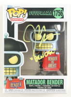 John DiMaggio Signed "Futurama" #1756 Matador Bender Funko Pop! Vinyl Figure Inscribed "Bender" (JSA) at PristineAuction.com