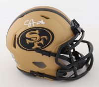 Upton Stout Signed 49ers Rave Alternate Speed Mini Helmet (Beckett) at PristineAuction.com