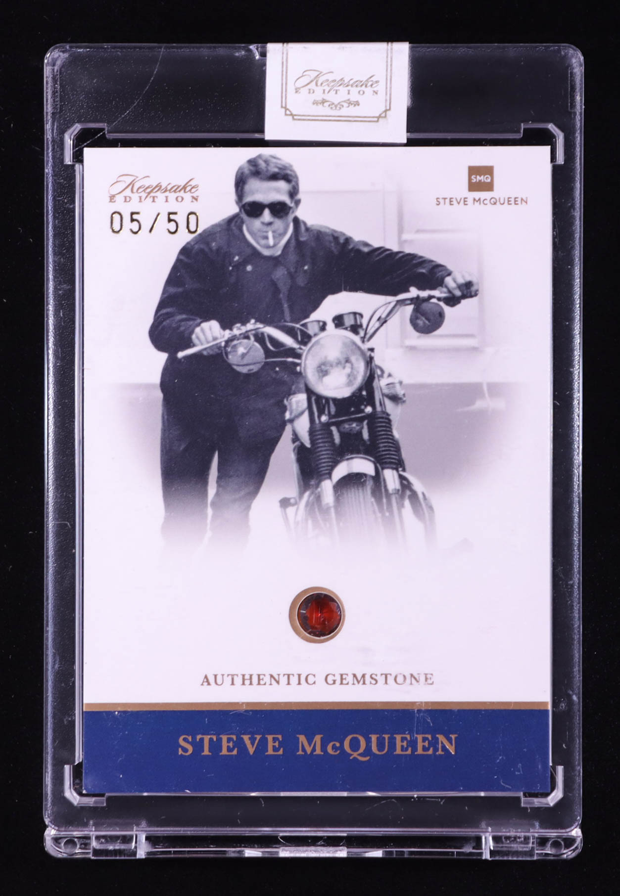Steve McQueen 2025 Keepsake Edition Authentic Gemstone #2 #05/50 at PristineAuction.com Steve McQueen 2025 Keepsake Edition Authentic Gemstone #2 #05/50 at PristineAuction.com