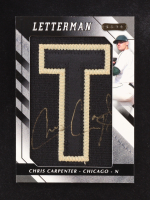 Chris Carpenter 2008 Razor Letterman Autographs Patch #CHC-T RC #1/1 at PristineAuction.com