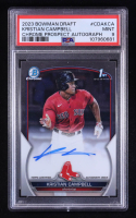 Kristian Campbell 2023 Bowman Chrome Draft Autographs #CDAKCA RC (PSA 9) at PristineAuction.com