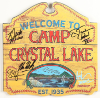 "Friday the 13th" Camp Crystal Lake Street Sign Cast-Signed By (5) With Ari Lehman, Kane Hodder, Derek Mears, CJ Graham with Character Name Inscriptions (JSA) at PristineAuction.com