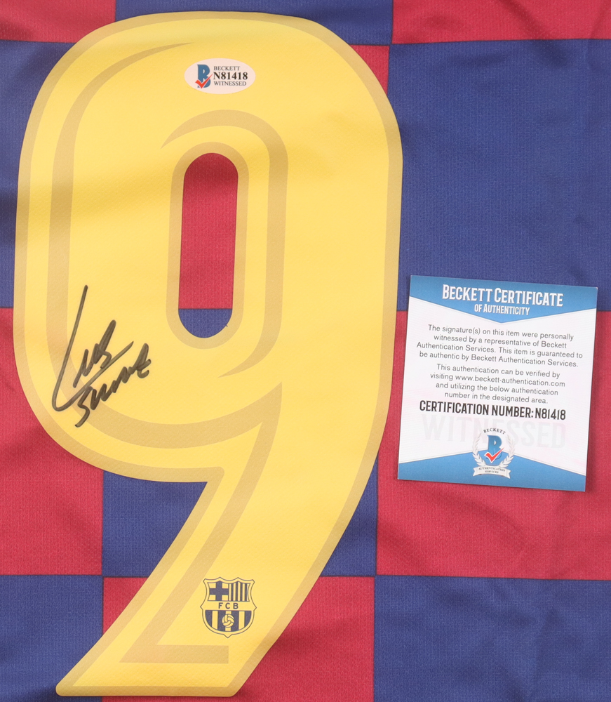 Luis Suarez Signed Jersey (Beckett) at PristineAuction.com Luis Suarez Signed Jersey (Beckett) at PristineAuction.com