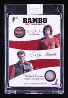 John Rambo/Michael Reed Ericson 2024 Keepsake Edition Dual Laser Signapatch Rambo First Blood Part II #158 #07/50 at PristineAuction.com
