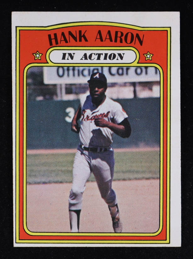 Hank Aaron 1972 Topps #300 IA at PristineAuction.com Hank Aaron 1972 Topps #300 IA at PristineAuction.com
