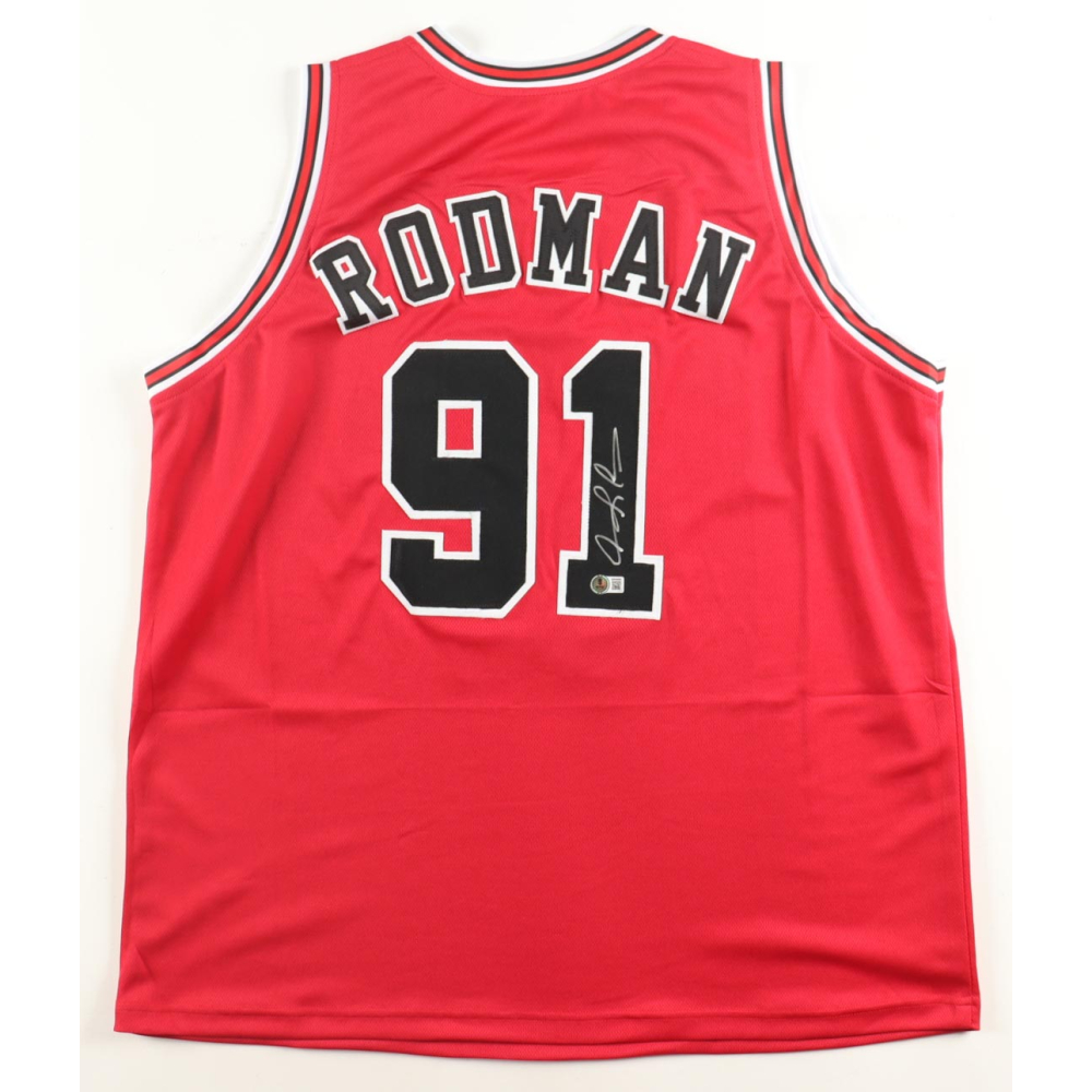 Dennis Rodman Signed Jersey (Beckett) at PristineAuction.com