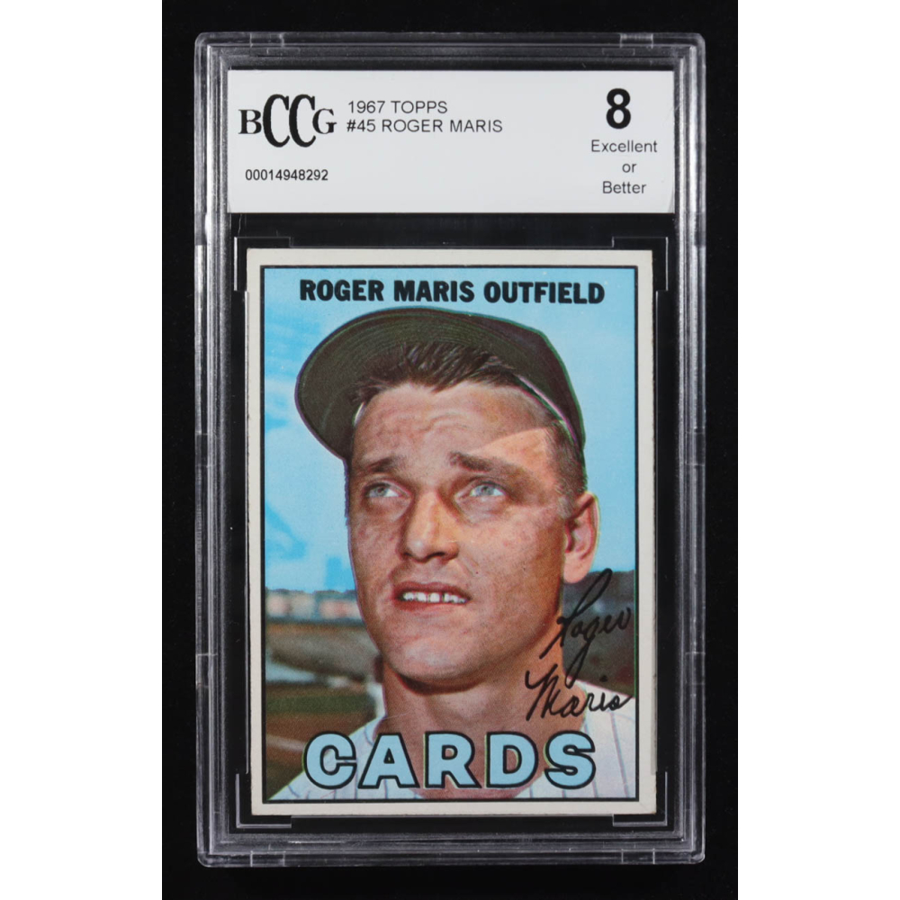 Roger Maris 1967 Topps #45 (BCCG 8) at PristineAuction.com