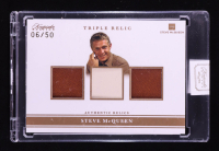 Steve McQueen 2025 Keepsake Edition Authentic Triple Relic #168 #06/50 at PristineAuction.com