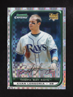 Evan Longoria 2008 Topps Bowman Chrome X-Fractor Auto #BDP27 RC #144/199 at PristineAuction.com