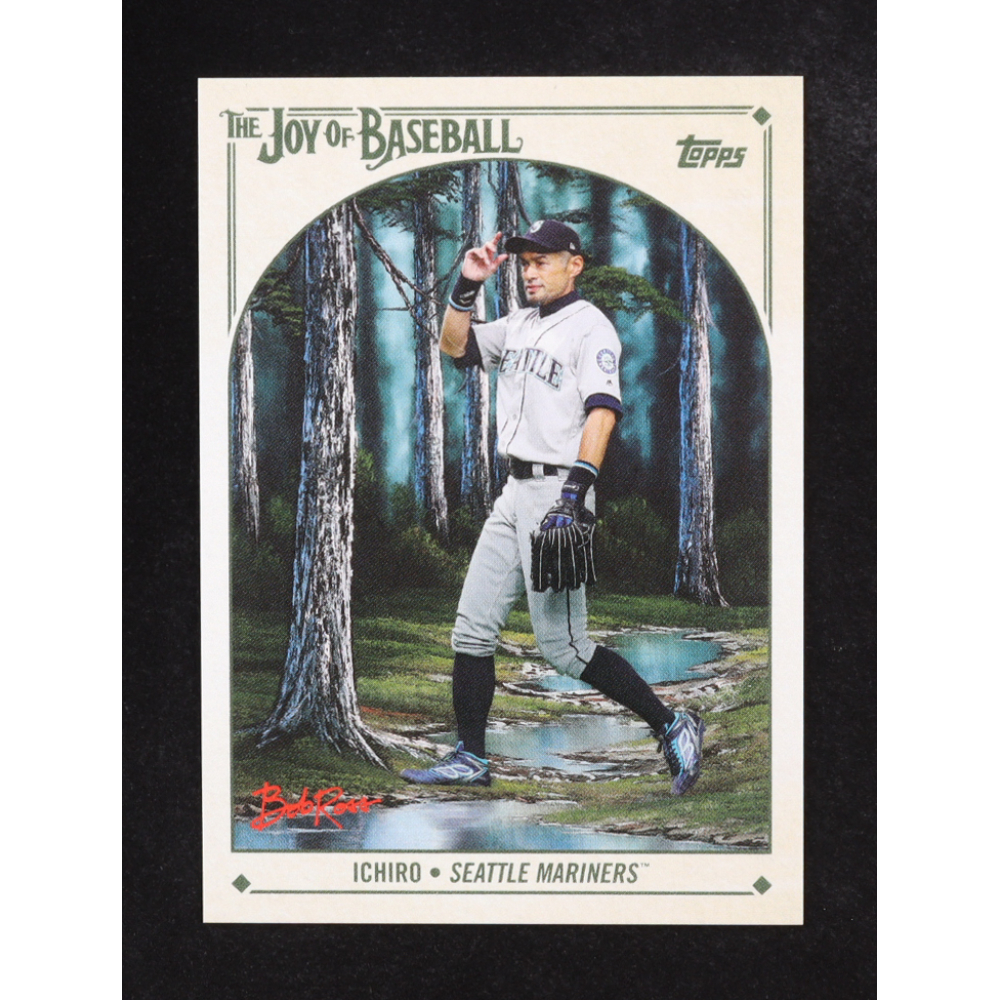 Ichiro 2023 Topps X Bob Ross The Joy of Baseball #42 at PristineAuction.com