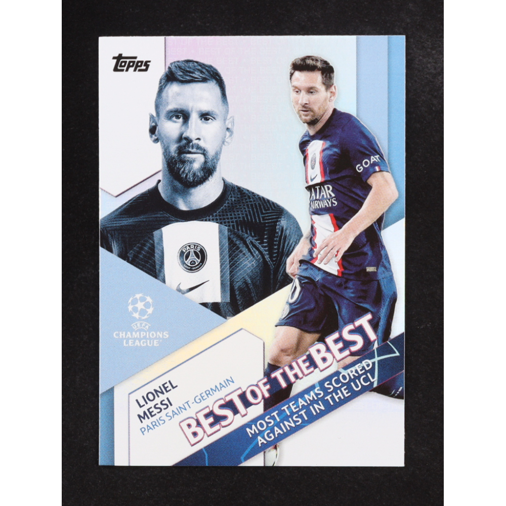 Lionel Messi 2022-23 Topps UEFA Club Competitions Best of the Best #BB7 at PristineAuction.com