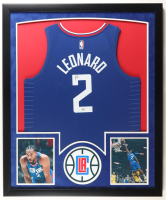 Kawhi Leonard Signed Los Angeles Clippers Custom Framed Authentic Jersey Display with Photos (PSA) at PristineAuction.com