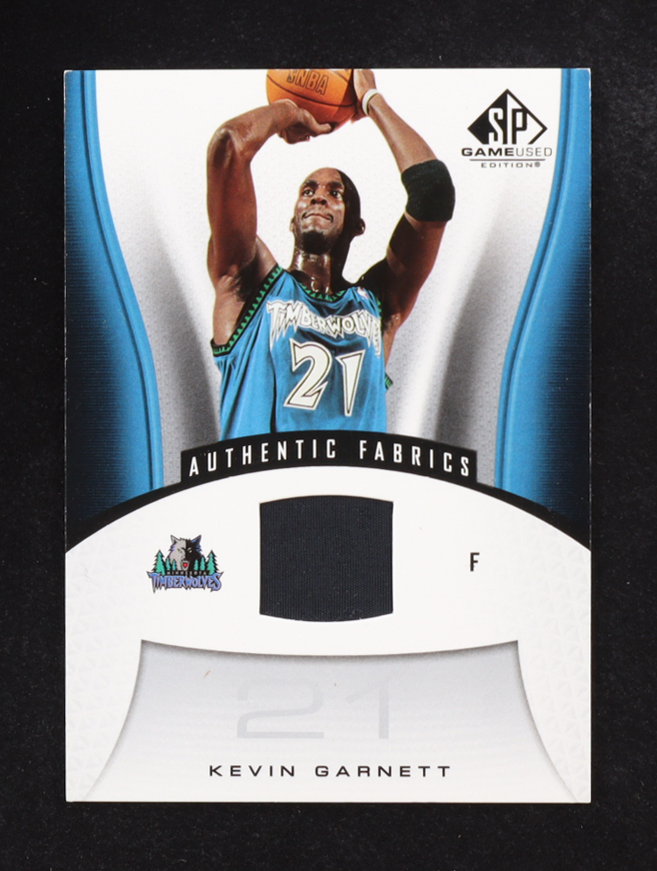 Kevin Garnett 2006-07 Upper Deck SP Authentic Fabrics Game Used Jersey #155 at PristineAuction.com Kevin Garnett 2006-07 Upper Deck SP Authentic Fabrics Game Used Jersey #155 at PristineAuction.com