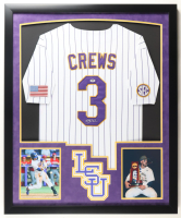Dylan Crews Signed LSU Tigers Custom Framed Jersey Display with Photos (PSA) at PristineAuction.com